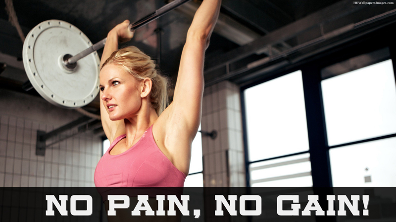 No Pain no gain beim Training